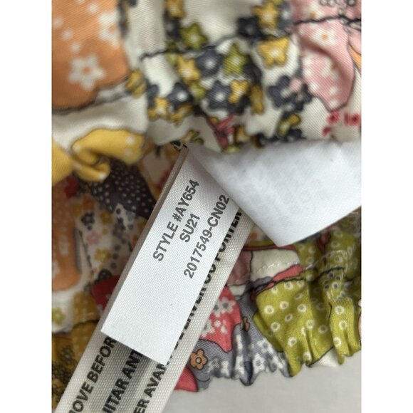 J.Crew Liberty Fabric Blouse Top Small Mauve Floral Smocked Puff Sleeve READ - Picture 9 of 9